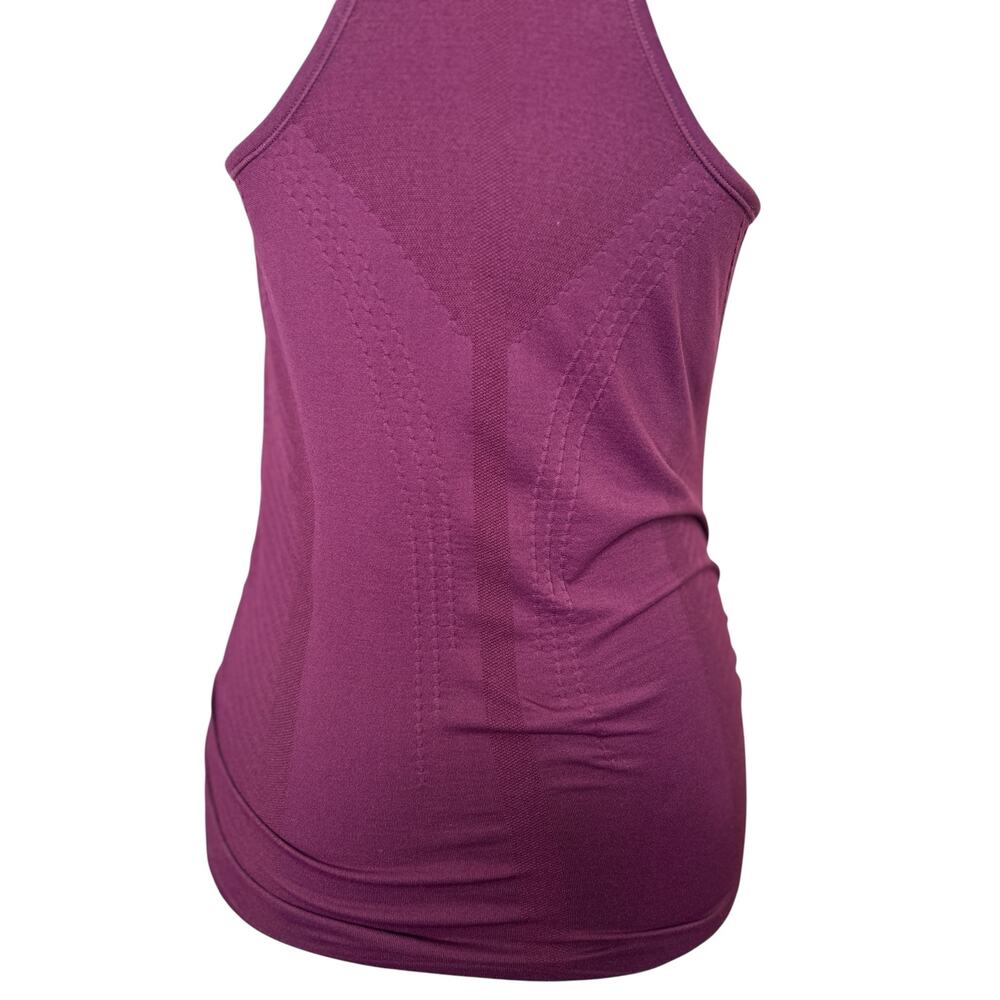 Quince Ruched Racerback Tank Top Plum Purple Running Yoga Medium - Picture 5 of 7
